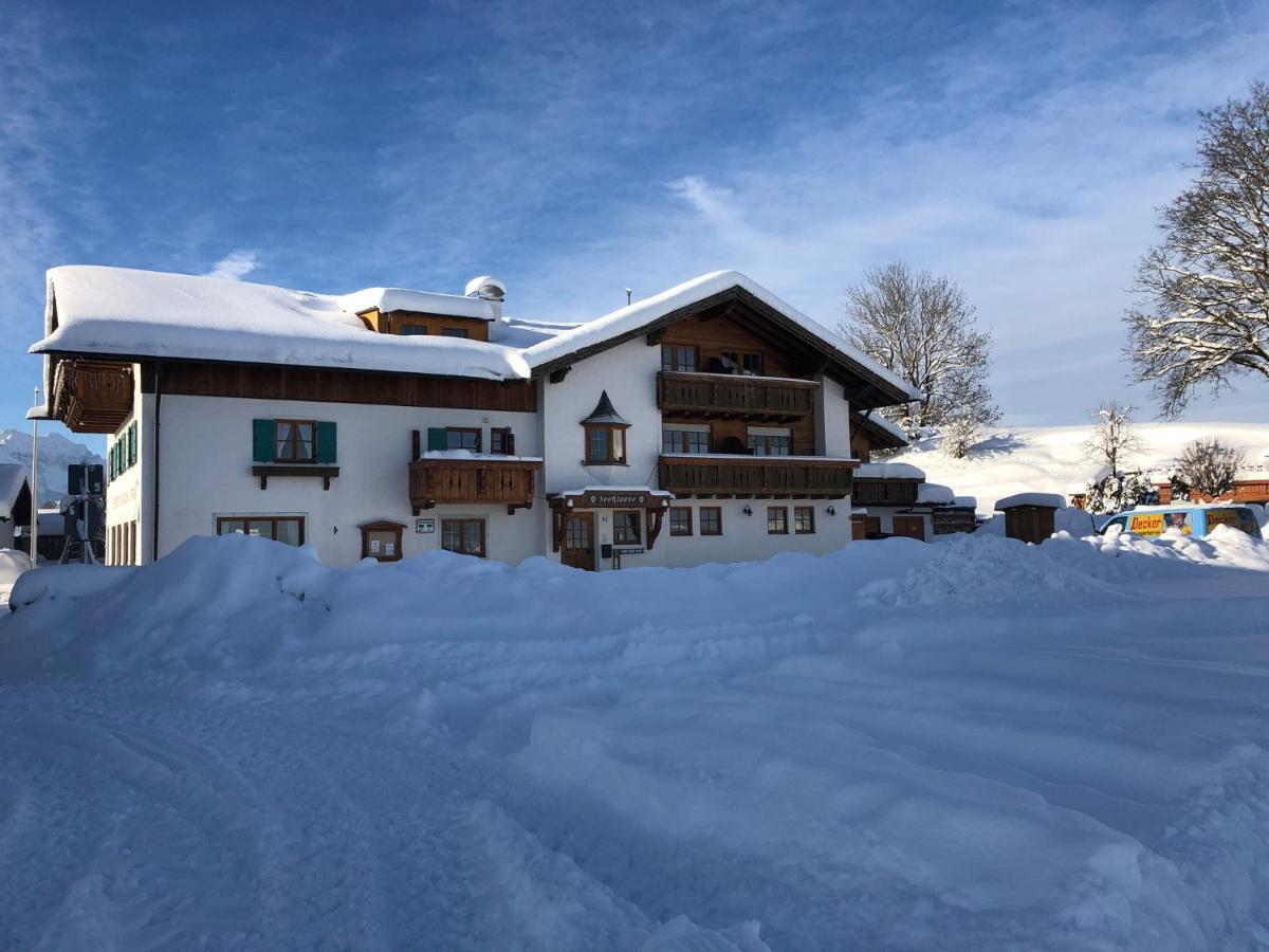 Gaestehaus Seeklause ชวานเกา ภายนอก รูปภาพ